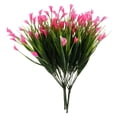 thumbnail image 4 of 4 Piezas Flores Artificiales de Plástico Hierba Planta Hogar Boda Jardín Decoración Rosado, 4 of 9