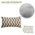 thumbnail image 2 of Majestic Home Goods Chocolate Chevron Indoor / Outdoor Small Throw Pillow 20" L x 5" W x 12" H, 2 of 6