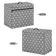 thumbnail image 3 of HELLHERO Sewing Machine Cover with Handle and Pocket Lightweight Waterproof Dustproof Protector Universal Gray Dot Pattern, 3 of 8