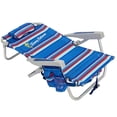 thumbnail image 4 of Silla de playa Tommy Bahama, 5 posiciones, rayas azules, aluminio, 4 of 5