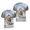 thumbnail image 3 of Hello Winter Bulldog Frosty Morning Walk Welcome Snowy Christmas All Over Print 3D Shirt Unisex Merch Dog Lover Gifts Idea - 02018, 3 of 6