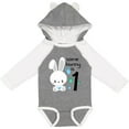 thumbnail image 3 of Inktastic Somebunny is One- First Birthday Bunny Boys or Girls Long Sleeve Baby Bodysuit, 3 of 5