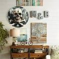 thumbnail image 5 of 10-Inch Silent Wooden Wall Clock, " Skull Clock Crossbones Painted Texture "  Silent Non-Ticking Clock, Battery Operated (AA Batteries Not Included), Artistic Home Decor, 5 of 8