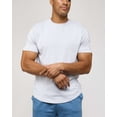 thumbnail image 5 of Real Essentials 5 Pack: Men’s 100% Cotton Hipster Curved Hem Droptail Tee – Premium Longline T-Shirts with Long Tail Drop Cut, 5 of 6