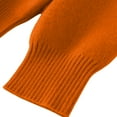 thumbnail image 6 of Breezora Mock Neck Pullover Sweater For Women Mid High Neck Long Sleeve Relaxed Fit Soft Knit Winter Top L Size Orange, 6 of 9