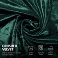 thumbnail image 4 of Elegant Round Table Cloth 90 Inch, Made With Fine Crushed-Velvet Material, Beautiful Emerald - Green Tablecloth With Durable Seams, Round Table Cover Great for Weddings, Parties, Baby Showers & Events, 4 of 5