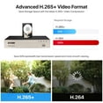 thumbnail image 2 of ZOSI H.265+ Home Surveillance Security Camera System 1080P 8CH 5MP Lite CCTV DVR with 2TB HDD Outdoor Indoor IR Nigth Vision, 24/7 Record, 2 of 8