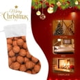 thumbnail image 4 of Coolnut 17.7 Inch Christmas Stockings, 1 PCS 3D Orange Basketball Presonalized Large Stocking Sock for Family Holiday Xmas Party Decorations, 4 of 7