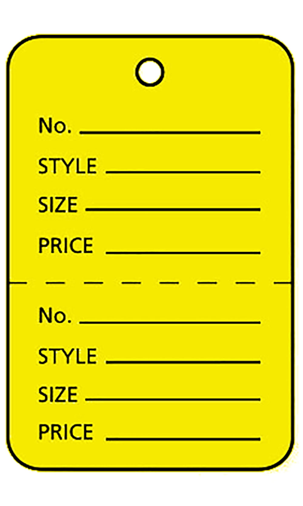 100 Clothing Tags Perforated Unstrung Pricing Label Small Retail Sell Store 