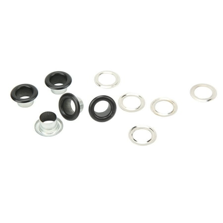 

500 Sets 8mm Grommets Eyelets Iron Copper Round Grommets Washer Eyelets Rings Kit for Trousers Bags Hats Belts Matte Black