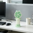 thumbnail image 5 of Bomd Cute Portable Handheld Mini Fans, USB Rechargeable Personal Fan for Women, Battery Operated Small Kawaii Hand Held Fan for Travel/Camping/Outdoor/Home/Office (Green), 5 of 7