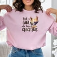 thumbnail image 3 of Just A Girl Who Loves Chickens Sweatshirt, Chicken Sweatshirt, Chicken Shirt, Farm Life Sweatshirt, Chicken Lover Gift, 3 of 10