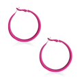 thumbnail image 1 of Classic retro matte metal hoop earrings retro neon big earrings jewelry, 1 of 5