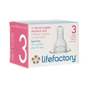 Silicone Nipples-Stage 3(6 Months) Lifefactory 2 Pack