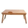 thumbnail image 2 of IM Beauty 53cm Trendy Adjustable Bamboo Computer Desk Wood Color, 2 of 7