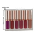 6 Pack Lipstick Velour Lip Gloss Does Not Fade Easily Mist Paste Color