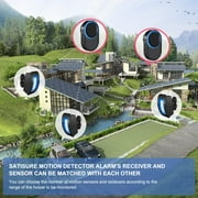 Bitiwend Motion Sensor Alarm, Wireless Home Security Driveway Alert, Black