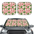 thumbnail image 2 of Naloa Watermelon Print 2-Piece Windshield Sunshade,Foldable Car Front Window Sun Shades,for Most Sedans SUV Truck-Small, 2 of 6