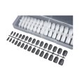 thumbnail image 2 of SmartBy 240Pcs/Set DIY Acrylic Fake Nails Double-sided Frosted Pre-Shape Square Long Nail Extensions Tips Home Salon Women Girls Full Cover Press on Nails Kit, 2 of 7