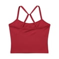 thumbnail image 3 of Soft Jogger Tank Tennis Top for Everyday Wear and Men/Women Sleeveless Tee for Gym Yoga Running Outdoor Training Red S, 3 of 5