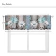 thumbnail image 3 of Farmhouse Floral Valances Curtain for Kitchen Windows Teal Daisy Flower Bathroom Living Room Bedroom Laundry Rustic Kitchen Curtain Valance Window Curtain 1 Panel (55x18 Inch), 3 of 4