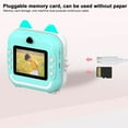 thumbnail image 4 of Pisexur Electrónica para Hombres, Cámara de Impresión Infantil de Alta Definición sin Tinta de 0.4" con 24 Megapíxeles, Cámara de Impresión Inalámbrica para Tomar Fotos y Videos con 3 Rollos de Papel, 4 of 9