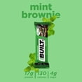 thumbnail image 2 of Built Bar 12 Pack High Protein and Energy Bars - Low Carb, Low Calorie, Low Sugar - Covered in 100% Real Chocolate - Delicious, Healthy Snack - Gluten Free (Mint Brownie), 2 of 5