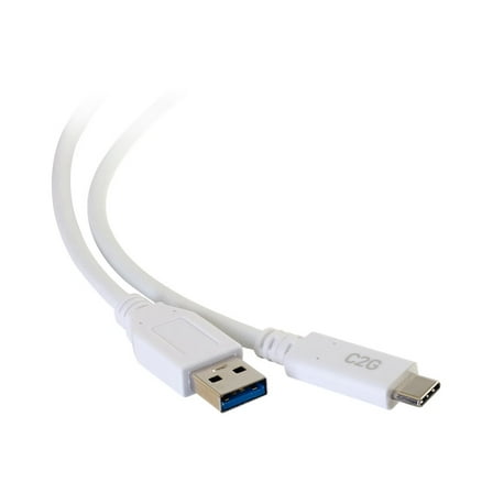 C2G 28835 C2G 3FT USB 3.0 USB TYPE C TO USB A USB CABLE WHITE M/M
