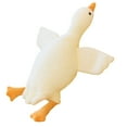 thumbnail image 2 of 47 inch Long Neck Goose Stuffed Animal Plush Toy, Super Soft White Swan Goose Doll with Big Eyes, Floppy Hugging Pillow for Couch Bedroom Decor, Birthday Graduation Valentine's Gift Graduation Gift, 2 of 3