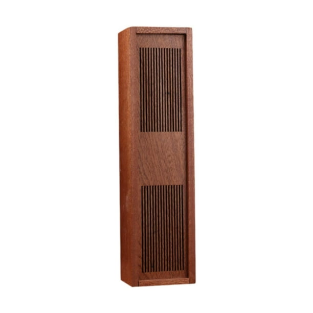 Caja de almacenamiento de soporte de palos Caja de madera Regalo Regalo Rectangular Rectangular Storage Recipe vacío para la sala de estudio del