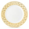 Host & Porter Gold Rim Plastic Lunch Plates, 9", 10 Count