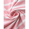 thumbnail image 6 of DARING DIVA Pajamas V Neck Top Drawstring Pants Sleepwear Lounge Sets S Pink Striped, 6 of 7