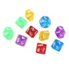 10pcs/Set Games Multi Sides Dice D10 Gaming Dices Game Playing 5 Color new Worldwide sale