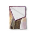 thumbnail image 2 of Minnesota Soft Flannel Fleece Blanket, Stained Abutments of Historical Stone Arch Bridge Crossing the Mississippi River, Cozy Plush for Indoor and Outdoor Use, 60" x 80", Multicolor, by Ambesonne, 2 of 5