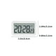 thumbnail image 3 of Reloj electrónico digital: pantalla LED, estéreo, alarma de repetición, cambio 12/24H, cuenta regresiva, pantalla 3D, alarma, blanco, 3 of 8