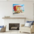 thumbnail image 3 of Stupell Industries Miami Beach Hut Nature Painting Gallery Wrapped Canvas Print Wall Art, 30 x 30, 3 of 8
