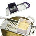 thumbnail image 2 of Crea fideos de huevo y pasta perfectos con la herramienta de cocina con cuchilla de acero inoxidable Máquina para hacer spaetzle morada, 2 of 2