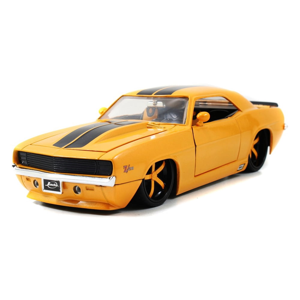1969 Chevy Camaro, Yellow - Jada Toys Bigtime Muscle 90346 - 1/24 scale Diecast Model Toy Car