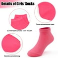 thumbnail image 3 of Skibeaut 25 Pairs Toddler Socks, Girls Socks Kids Colourful Ankle Socks Low Cut Half Cushion Socks for Girls 1-14 Years, 3 of 7