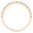 thumbnail image 5 of 0.57 ct Brilliant Round Cut Natural Peridot 14k Rose Gold Stackable Band SZ 8.75, 5 of 6