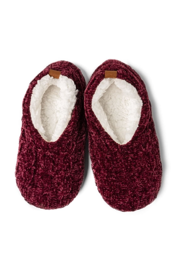 Beyond Soft Chenille Knit Slippers with Nonslip Sole