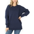 thumbnail image 1 of KOGMO Women's Round Neck Basic Long Sweater with Pockets, 1 of 3