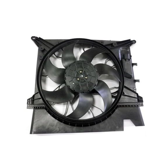Dual Radiator and Condenser Fan Assembly - Pacific Best Inc. Fit/For VO3115112 03-14 Volvo XC90 - With Brushless-Motor