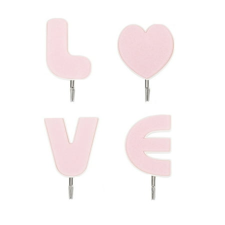 

Big Deals Dvkptbk Hook 1 SET Love Plastic Thickened Adhesive Hook Single Hook Clothes Hook Strong Hook Valentine s Day Gift