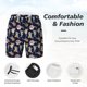 thumbnail image 3 of Balery Sharks In Sunglasses Bañador para hombre, shorts de playa de secado rápido con entrepierna y forro de compresión-Small, 3 of 6