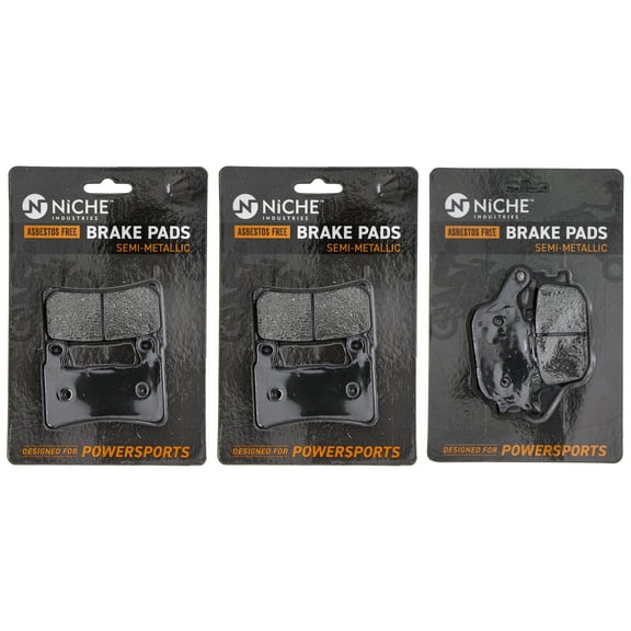 Niche Complete Semi-Metallic Brake Pad Set for Honda CBR900RR Motorcycle MK1002464