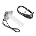 thumbnail image 2 of JISADER Motorcycle Twist Throttle Grip with Cable, Twist Throttle Handle Grip Spare Part, Motorbike Accessories Silver, 2 of 9