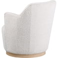 thumbnail image 6 of Meridian Furniture Clarita Cream Boucle Fabric Swivel Accent Chair, 6 of 9