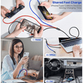 thumbnail image 6 of Multi Charging Cable, 3.5A Fast Multi Charger Cable 3 in 1 Multiple USB Cable Nylon Braided, Universal Charging Cord with USB C, Micro USB C Compatible with Cell Phones/Samsung/iPad (1-Pack), 6 of 10