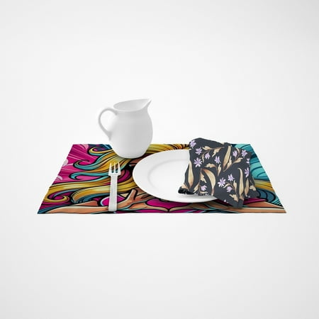 

Jem And The Holograms 12 × 17 Inch Linen Placemat High Quality Easy To Clean